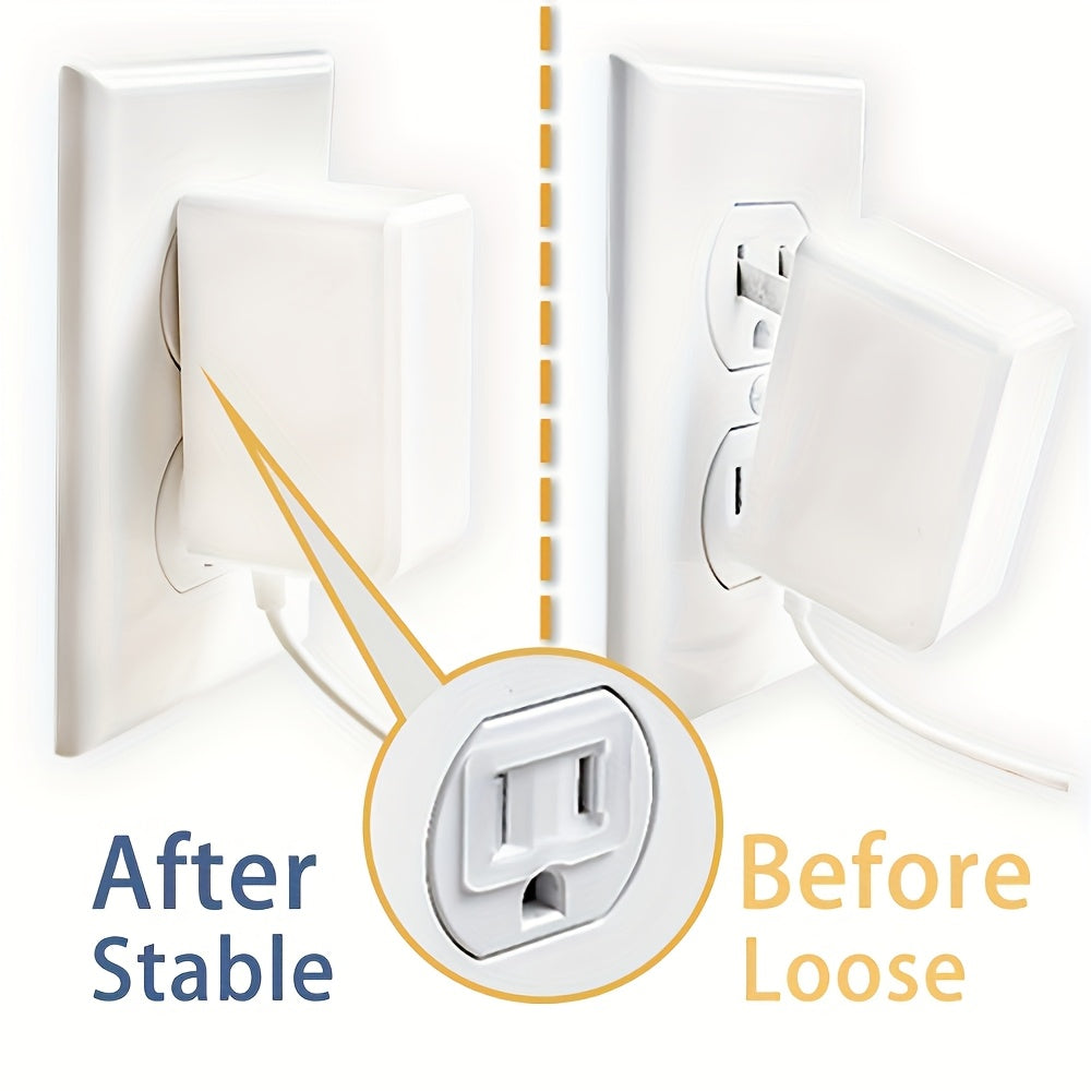 4/8pcs Wall Outlet Stabilizer Non-Electric Plastic Fire-Resistant Anti-Fall Outlet Fixer