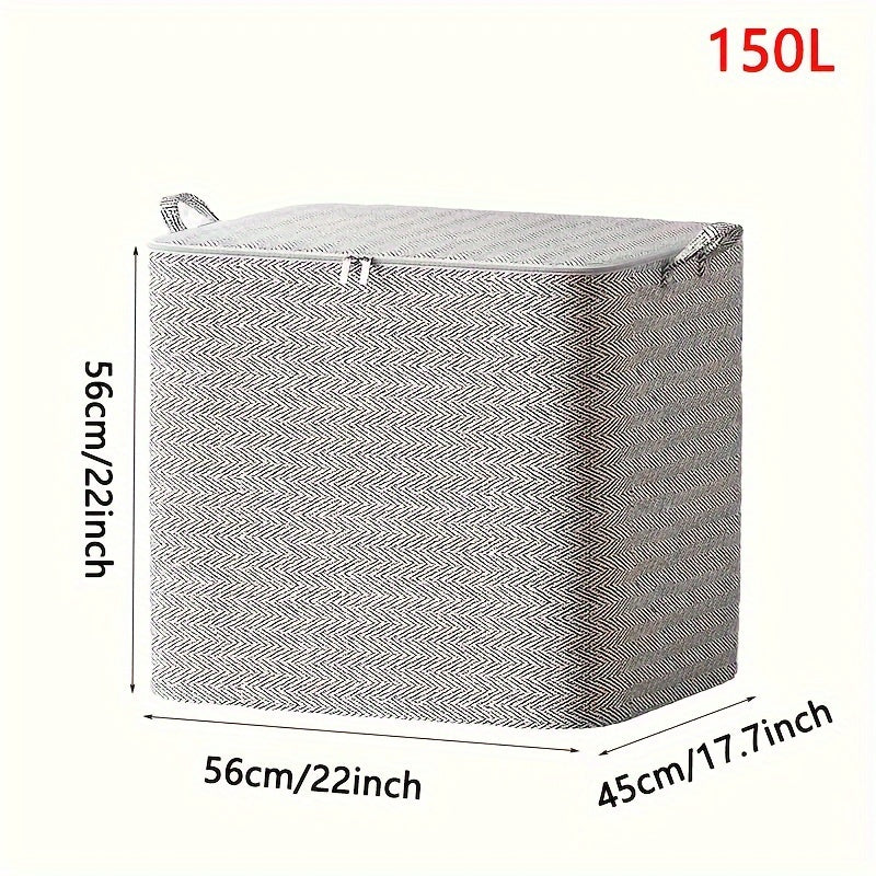 Large Clothes and Quilt Storage Box Dustproof Moistureproof Organizer Bag for Moving and Packing