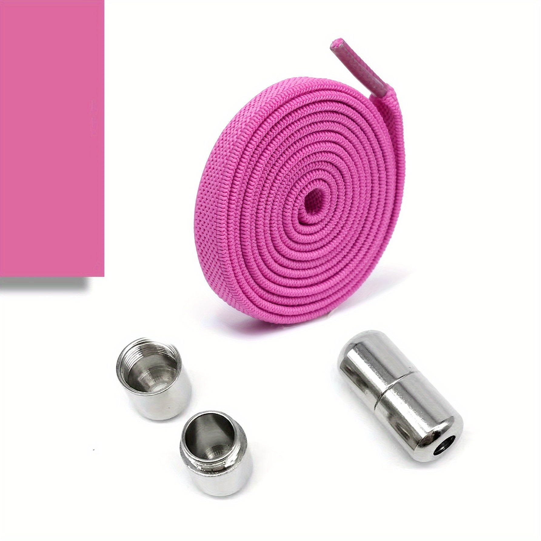 Elastic No-Tie Shoe Laces for Adults with Golden Capsule Buttons