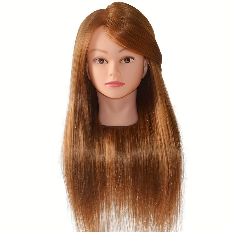 Unisex Professional Mannequin Head with 85% Human Hair for Hair Styling Practice
