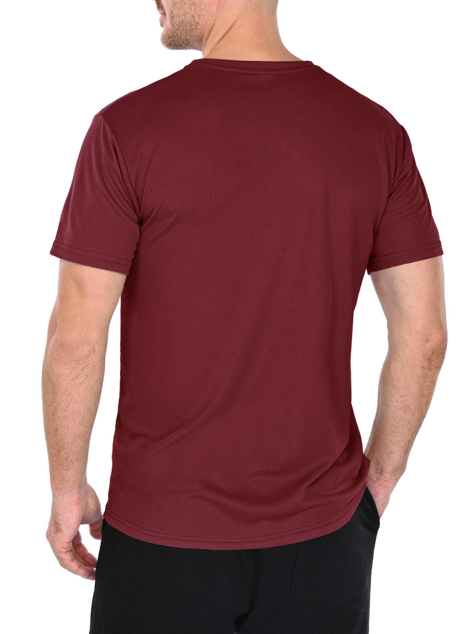 Plus Size Men's 5-Pack Sports Casual Quick Dry Breathable Running T-Shirts