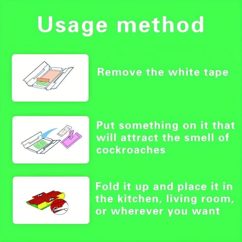 10 trampas para cucarachas, cazadores de plagas, sin electricidad, para interior, cocina, sala de estar, sótano