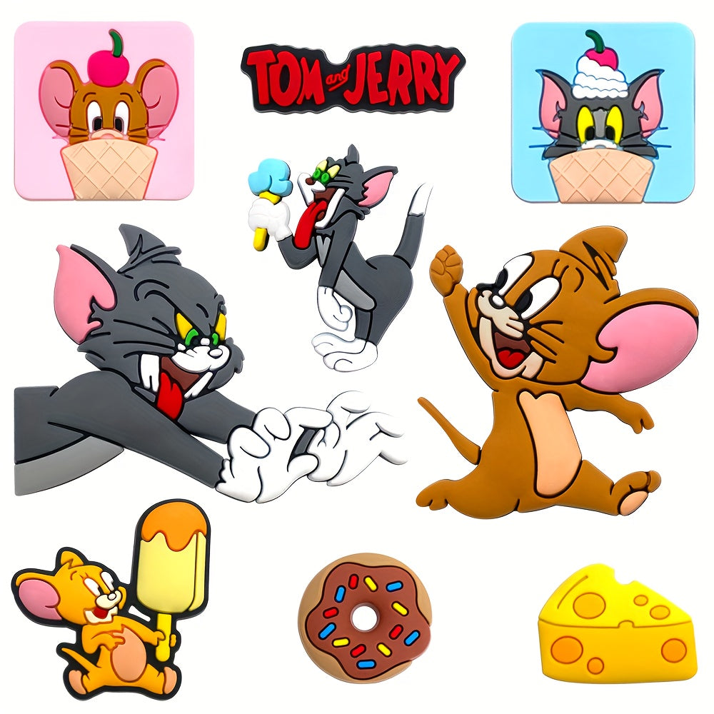 Kids PVC Shoe Charms 9pcs Sandals Accessories with Buttons Decorative Fit Sandals