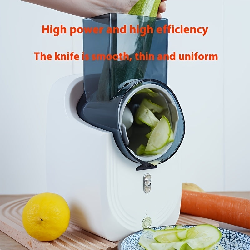 Electric Vegetable Chopper Food Processor for Slicing and Shredding Kitchen Gadget