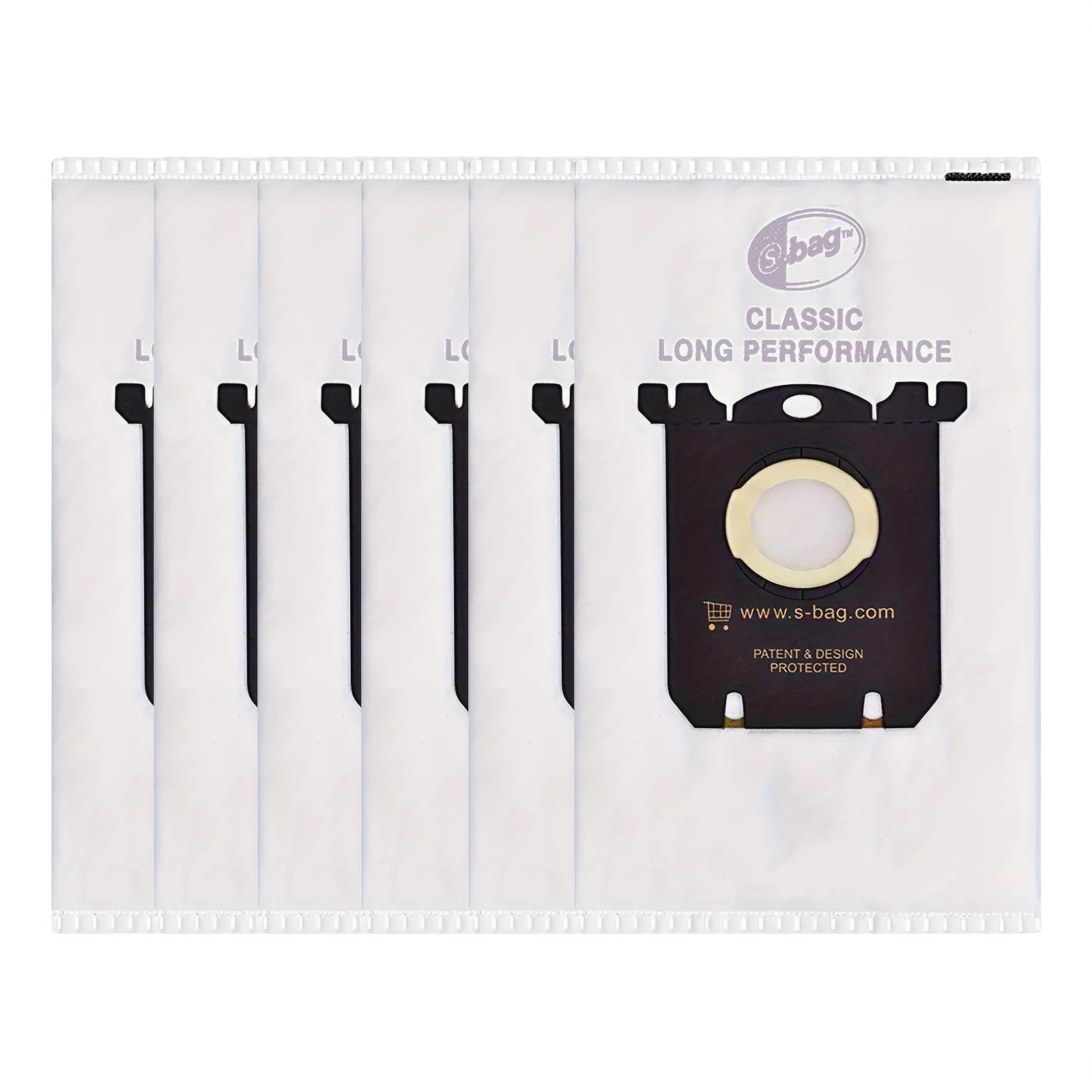 Pack of 2-12 Durable Plastic Vacuum Bags for Electrolux Classic S Models