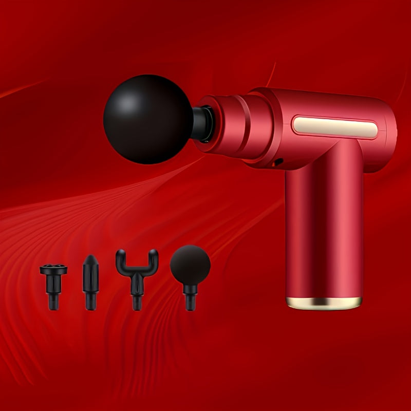 80W USB Massage Gun with Display Screen, 6 Intensity Levels, Rechargeable Lithium Battery