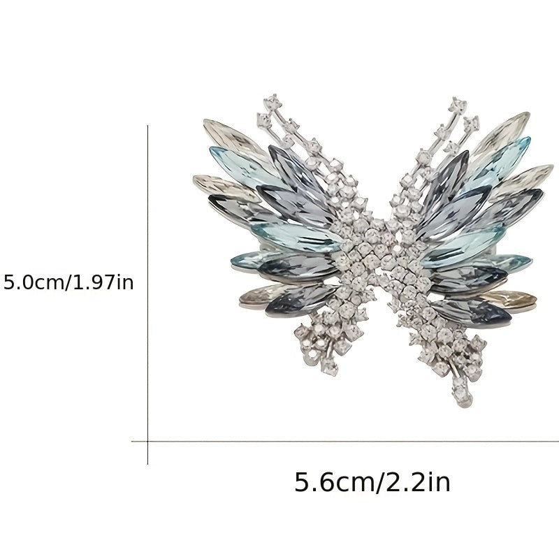 Women’s Crystal Rhinestone Butterfly Brooch Pin Jewelry Accessories