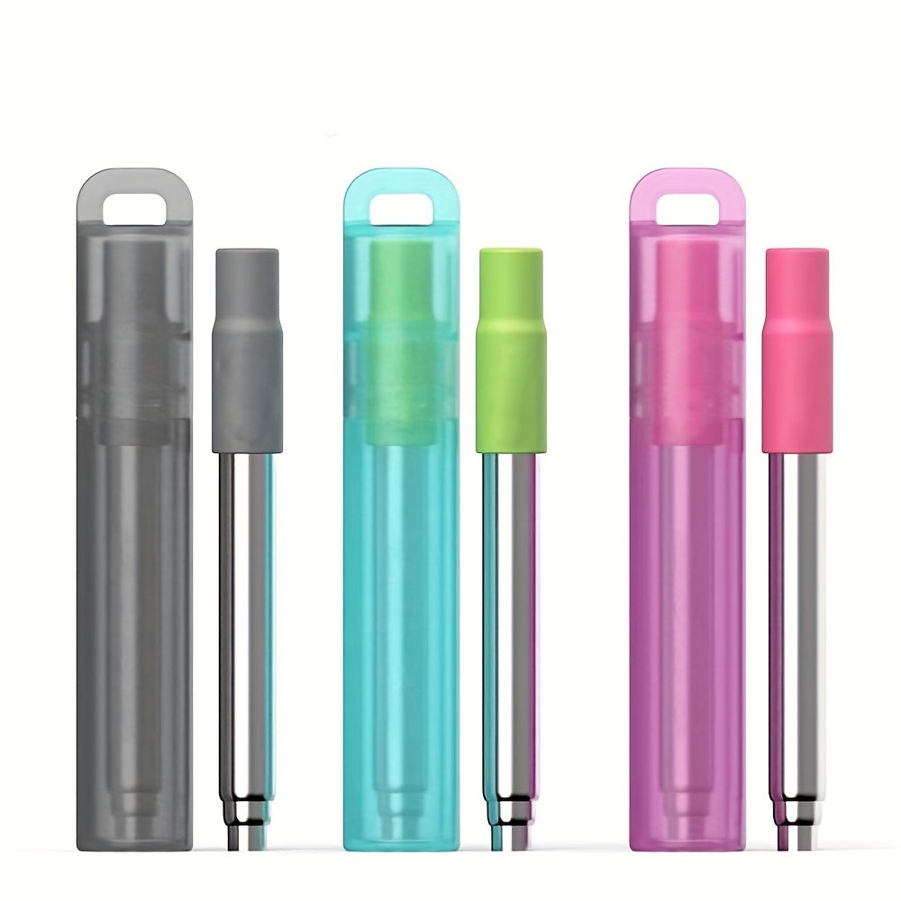 Stainless Steel Telescopic Straw Reusable Eco-Friendly Drinking Accessory