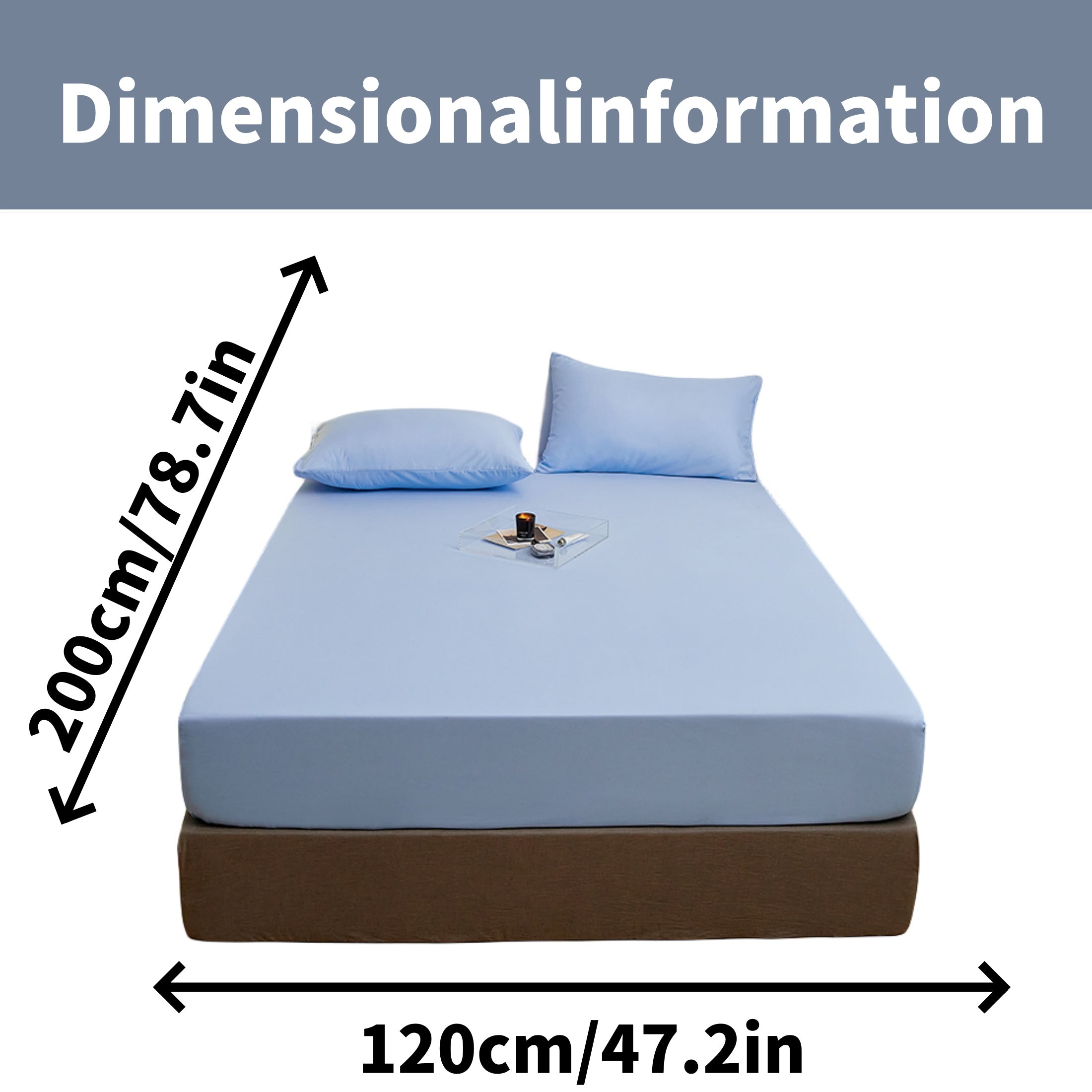 Juego de sábanas ajustadas de poliéster cepillado con 2 fundas de almohada, con bolsillo profundo, ropa de cama