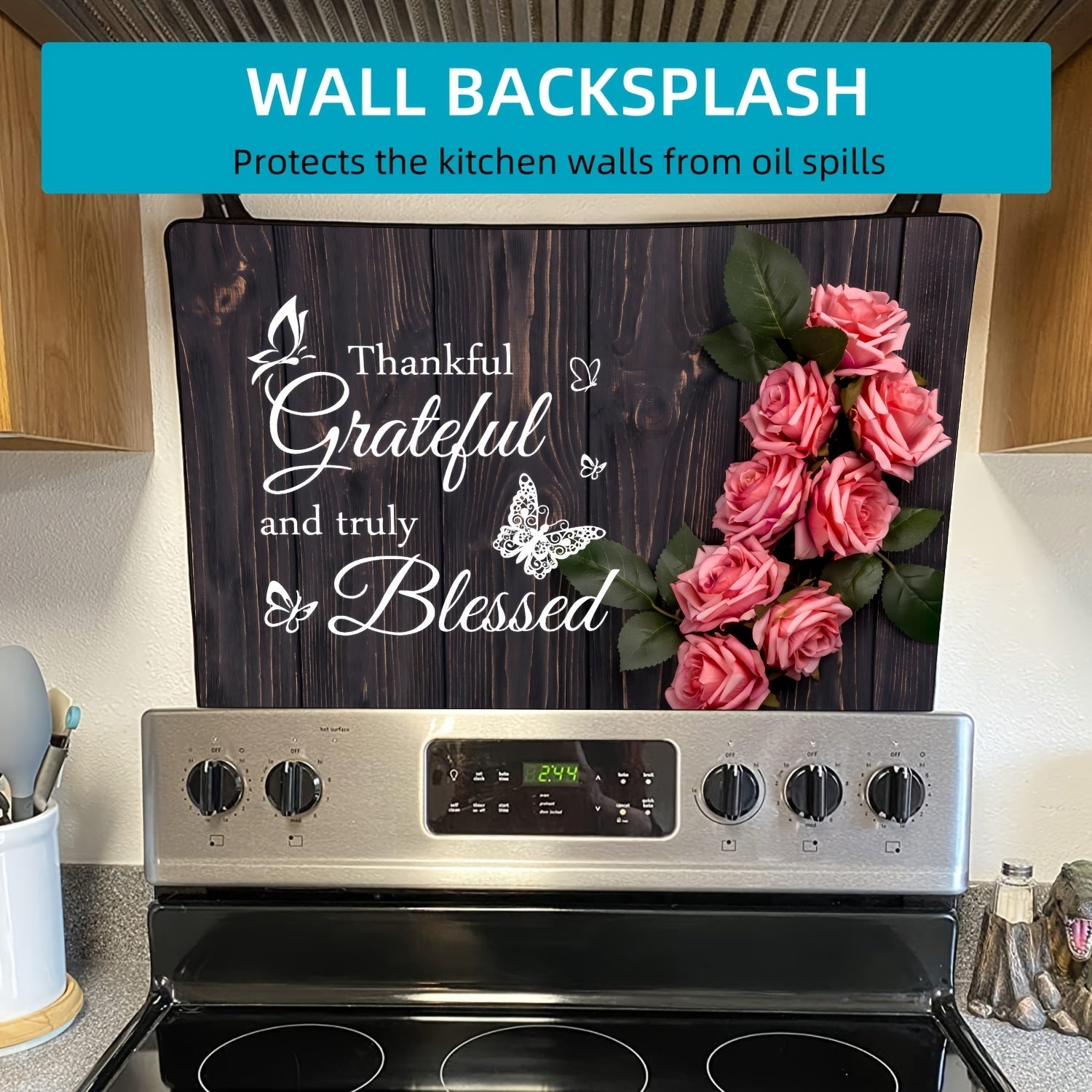 Multipurpose Stove Top Cover 72x52cm Heat-Resistant Non-Slip for Electric and Induction Cooktops