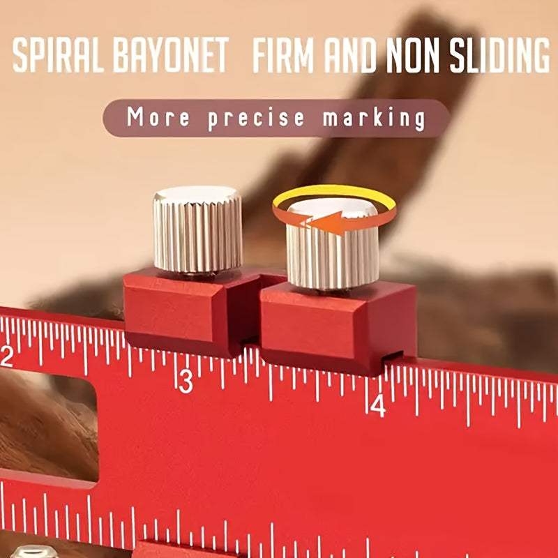 Aluminum T-Shaped Ruler for Woodworking Multi-Function Marking and Measuring