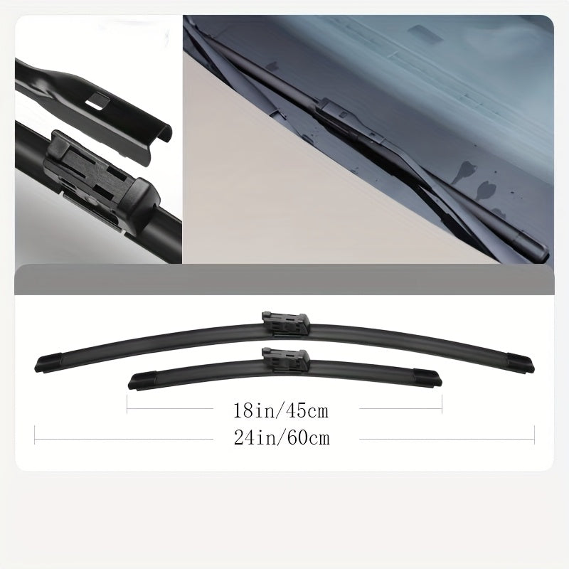 Front Windshield Wiper Blades for Sedan Rear Window Brush Accessories