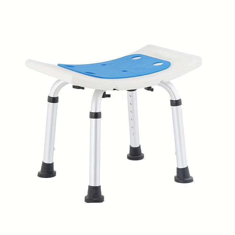 Adjustable Shower Chair for Elderly Disabled Non-Slip Aluminum Bathtub Seat