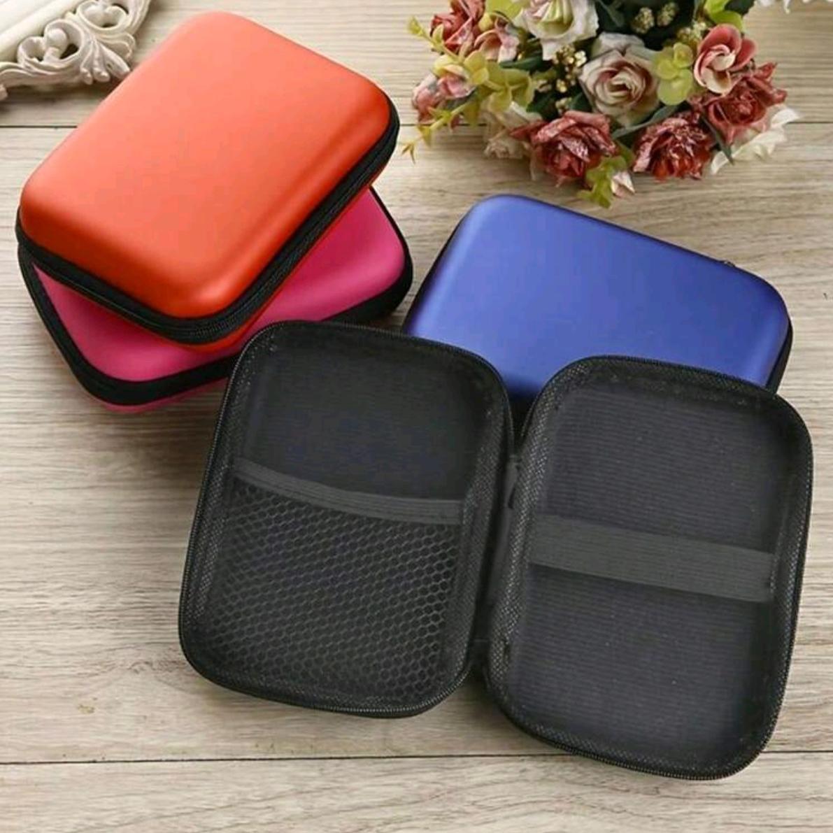 Portativ Tashqi USB Qattiq Disk SSD Qutisi Mobil Quvvat Manbai, Quloqchinlar va Aksessuarlar uchun Saqlash Sumkasi - Uy Tashkiliy uchun Zipli Qop