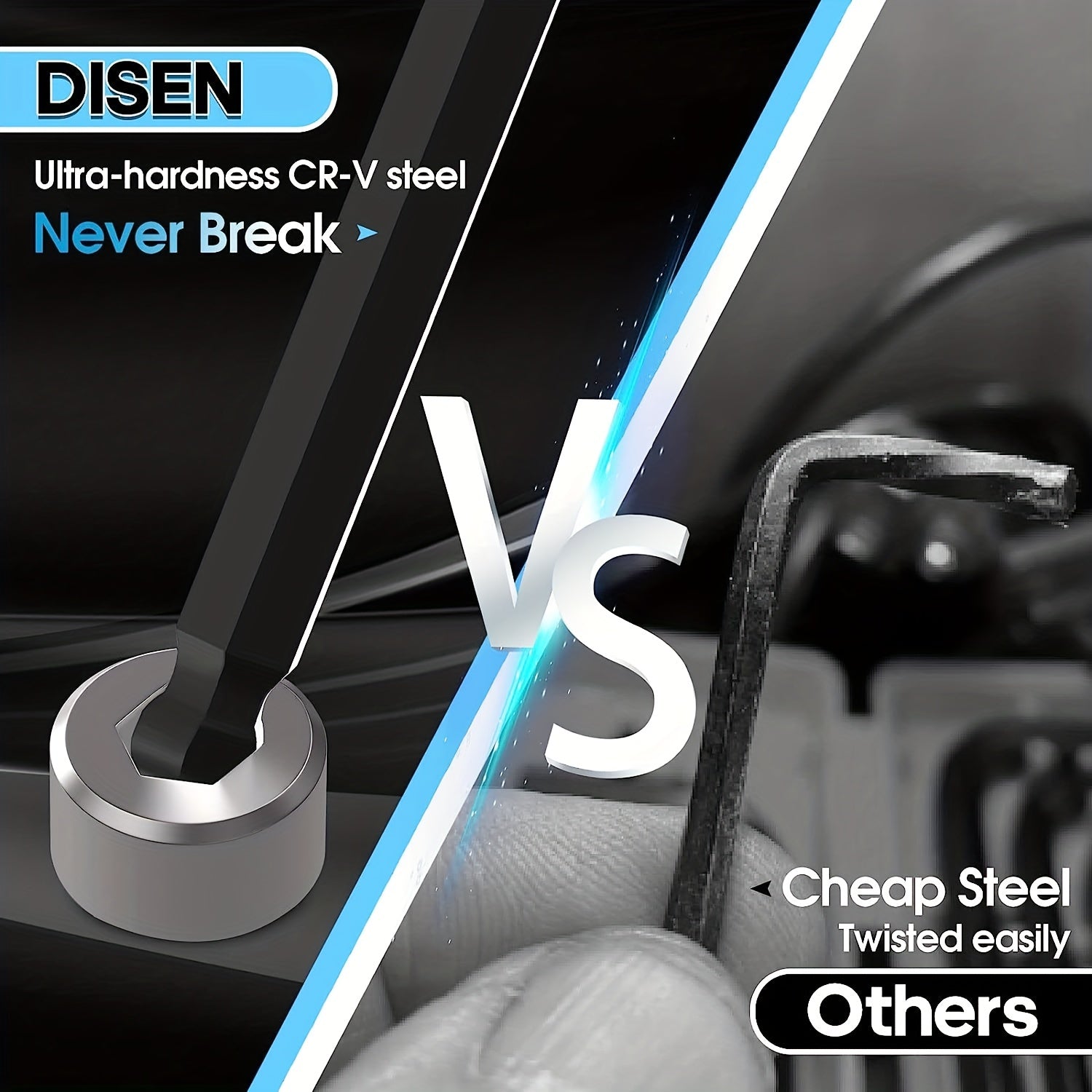 36-Piece SAE and Metric Allen Wrench Set with Torx and Ball Head