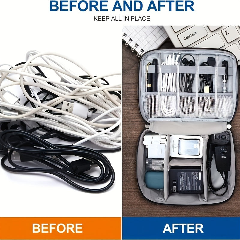 Organizador digital impermeable para gadgets con múltiples compartimentos