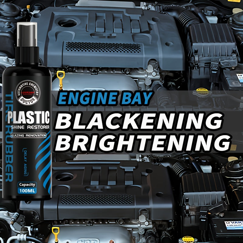 100ml Car Engine Plastic Restoration Kit Protects Shine and Gloss