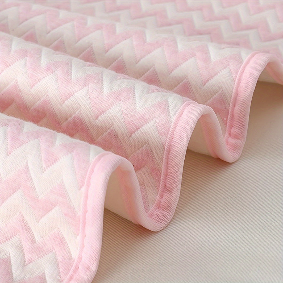 Baby Diaper Pad Reusable Waterproof Washable Pink Stripes Breathable for Young Children