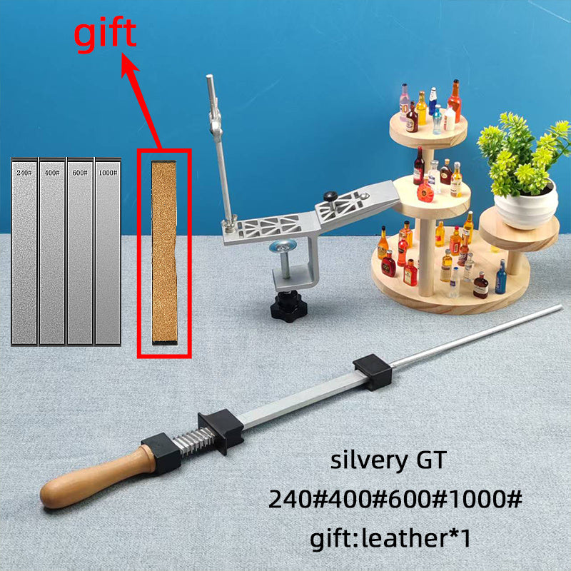 Angle sharpener with adjustable rotation and fast clamping for professional sharpening