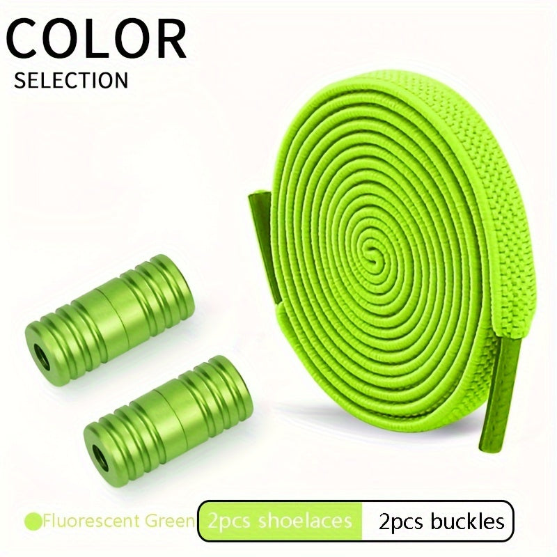 Unisex Elastic Shoelaces With Buckles For Men Women Color Capsule Pack