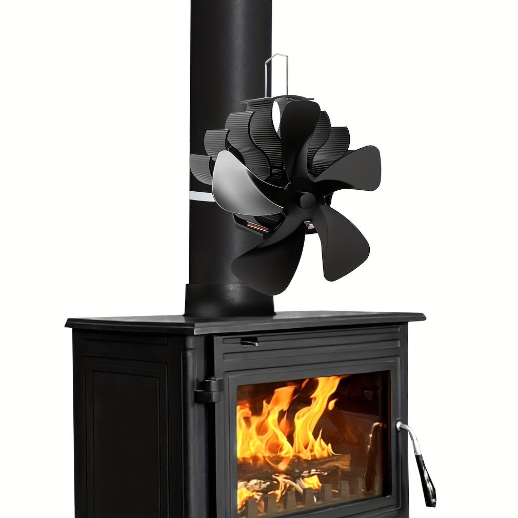 Qora 5-bladli issiqlik bilan ishlaydigan pech fanati uchun yog'och va granulalar pechlari