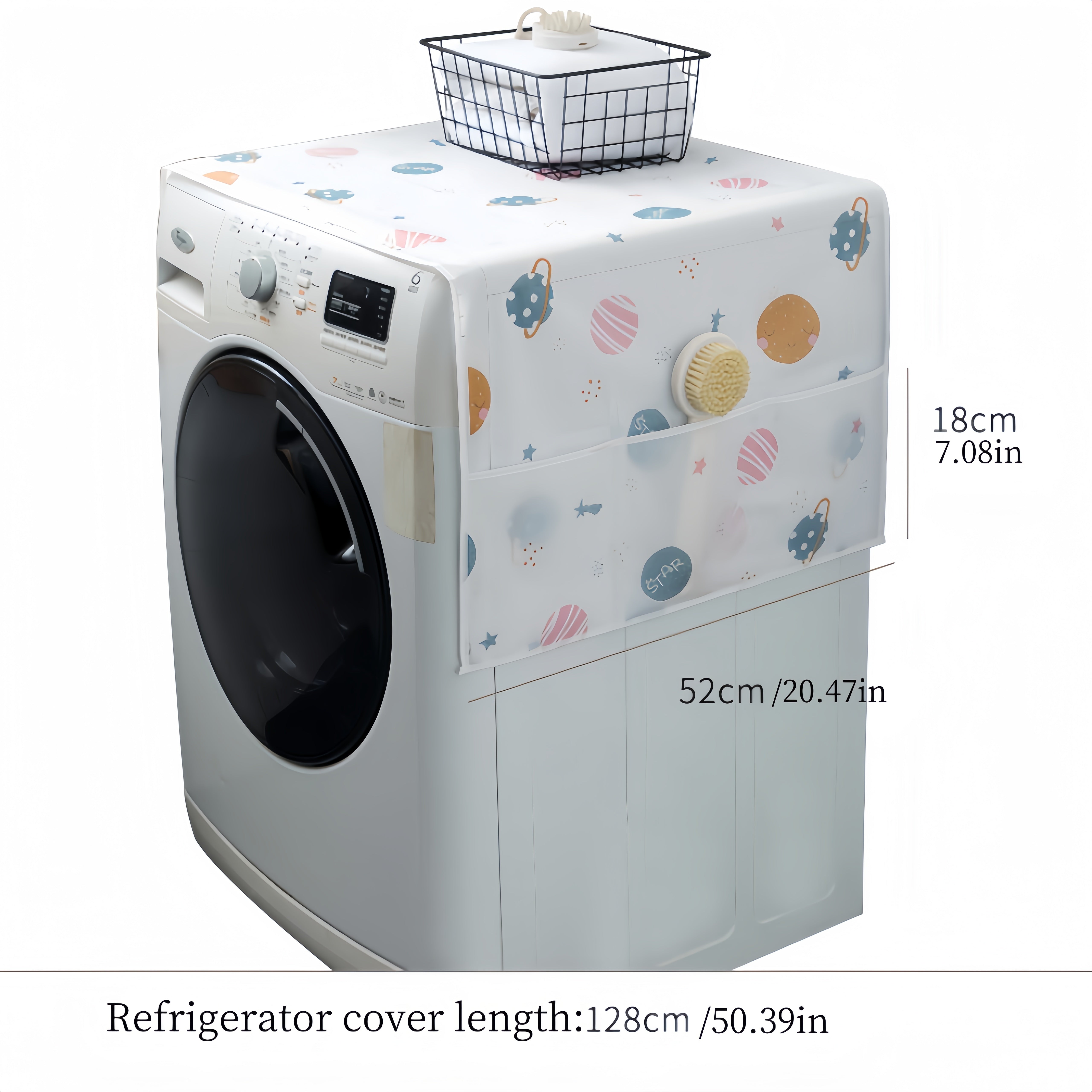 Yagona, juft yoki juft eshiklar uchun suv o'tkazmaydigan, chang o'tkazmaydigan muzlatgich qopqog'i, mato qutisi, sochiq va uyda foydalanish uchun saqlash sumkasi.