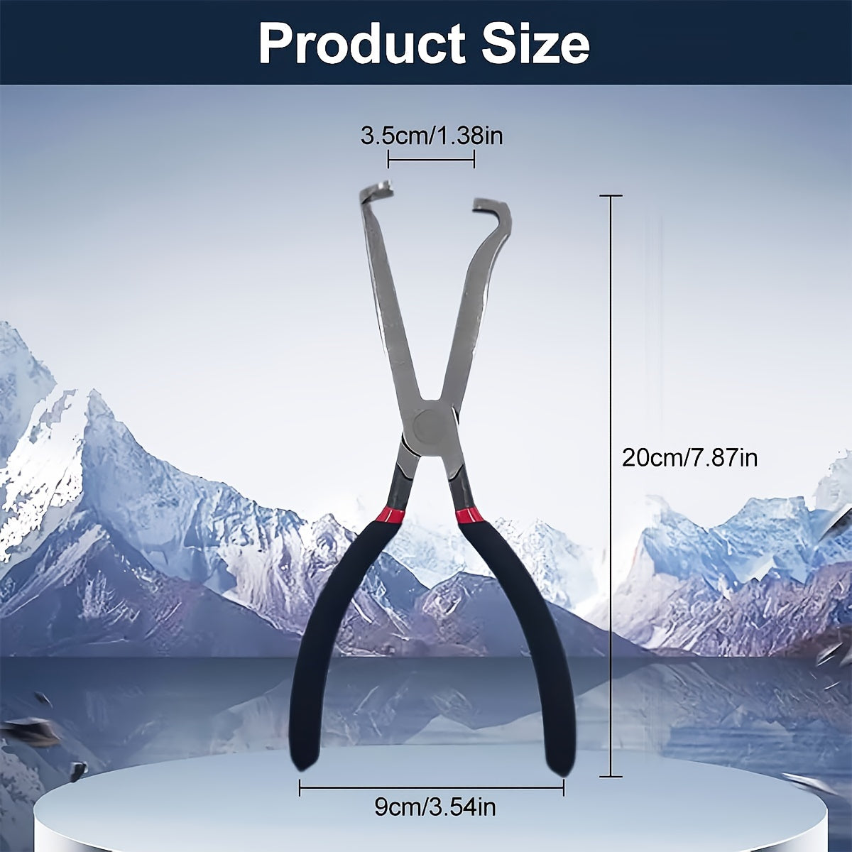 Automotive Electrical Disconnect Pliers Durable Steel Black Red Handles