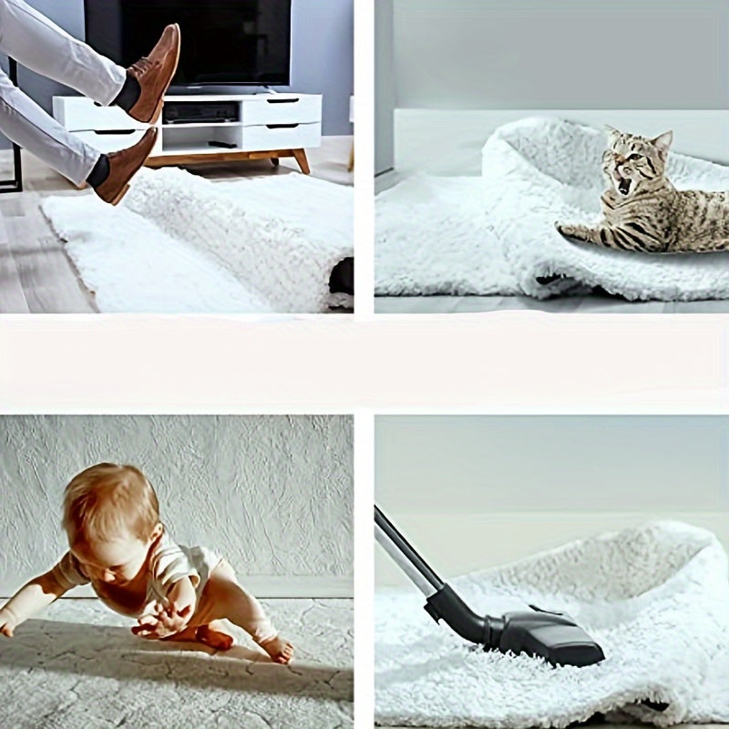 8-Piece Triangular Rug Grippers Non-Slip Pads for Hardwood Floors