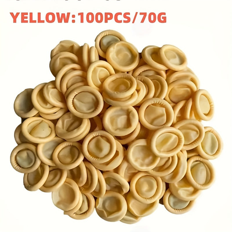 Disposable Rubber Finger Covers 2cm x 7cm Water-Resistant Anti-Slip Touch Screen Gloves for Cleaning Electronics and Kitchen