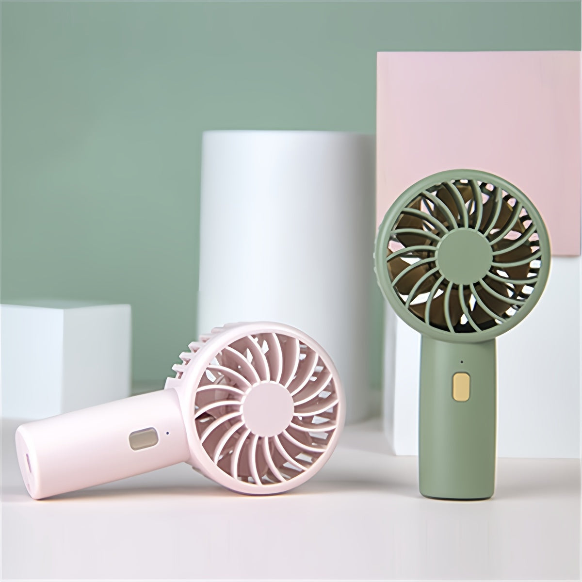 Portable USB Rechargeable Personal Cooling Fan with Key Control and Lithium Battery