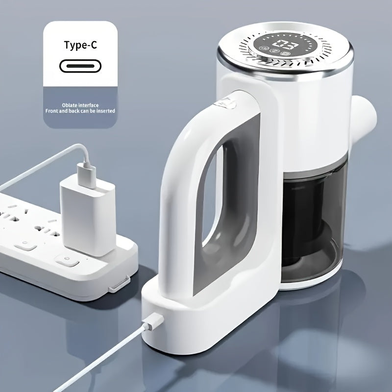 JKUOO 2025 Yangilangan Simsiz Palka Changyutgichi, USB orqali qayta zaryadlanadigan 6000mAh Li-ion Batareya, Bir nechta tezliklar, Olib tashlanadigan Mini Savat, Stol va Klaviatura Changini Tozalash uchun Aksessuarlar, Oson