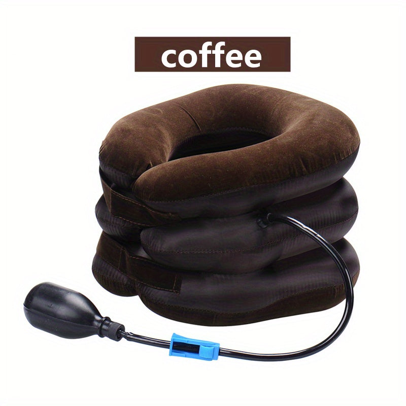 Inflatable Neck Traction Pillow Travel Massager for Neck Relaxation