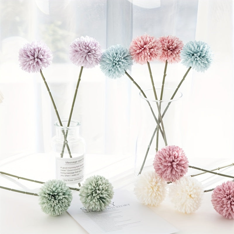 5pcs Artificial Dandelion Flower Bouquets for Wedding Party Home Decor