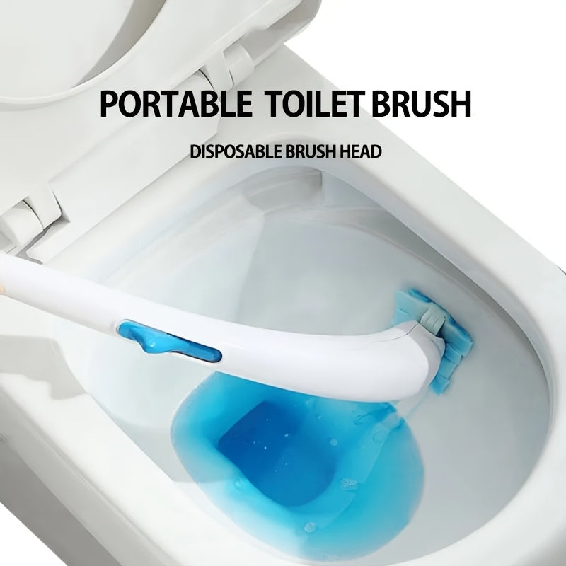 Disposable Toilet Cleaning Brush Set with 12 Replacement Heads Bathroom Cleaning Tool