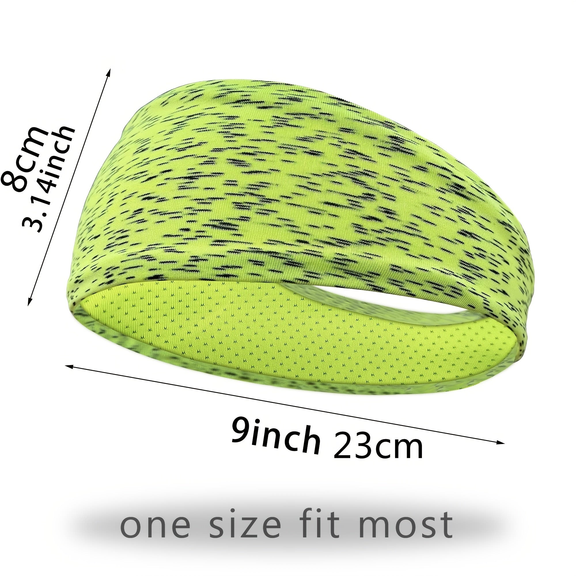 Men's Breathable Mesh Sports Headbands for Running Yoga Fitness Workout Pack of 5