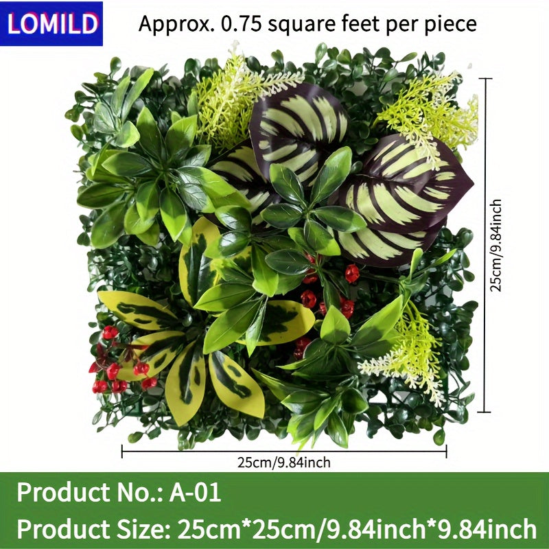 Artificial Green Plants for Outdoor Wall Decoration Wedding Festival Tying