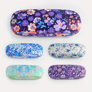 Women's Glasses Case with Flower Print Lightweight Portable Eyewear Storage