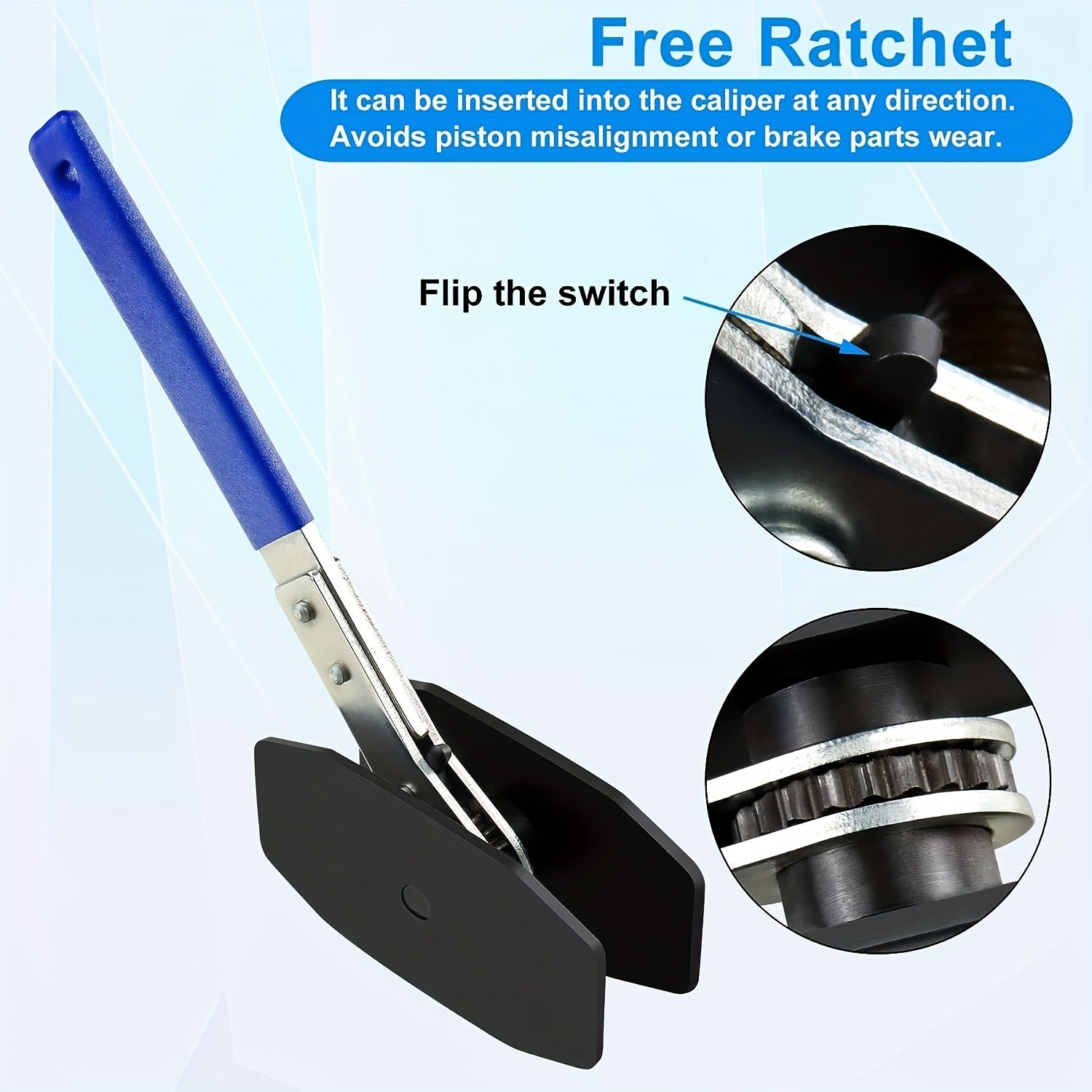 Herramienta de prensa para pinzas de freno para coche, expansor de pistón de freno con placas de acero