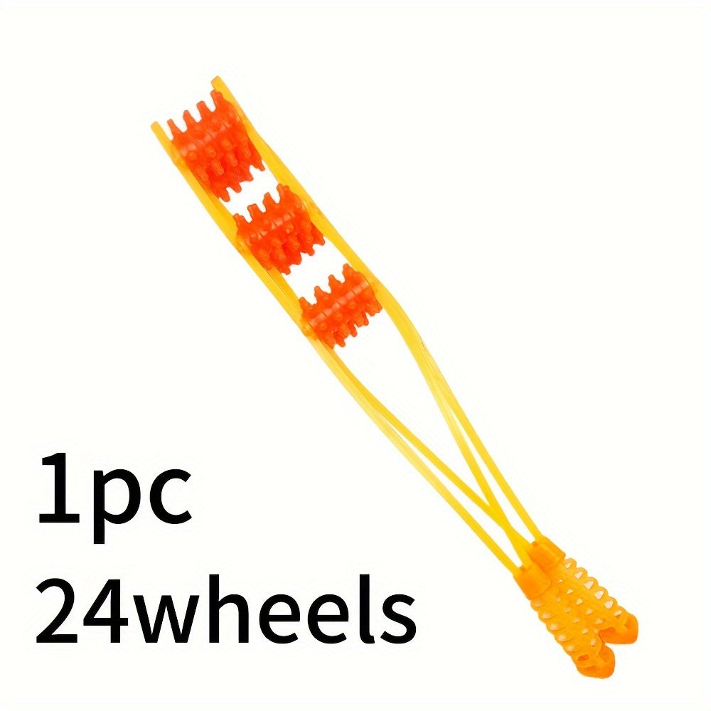 Sayohat, ofis, sport va uyda foydalanish uchun portativ orqa massaj roliki arqon. Mustahkam plastik, sozlanadigan tasmalari va bo'yin va orqa massajlari uchun tuzilgan roliklari bilan.