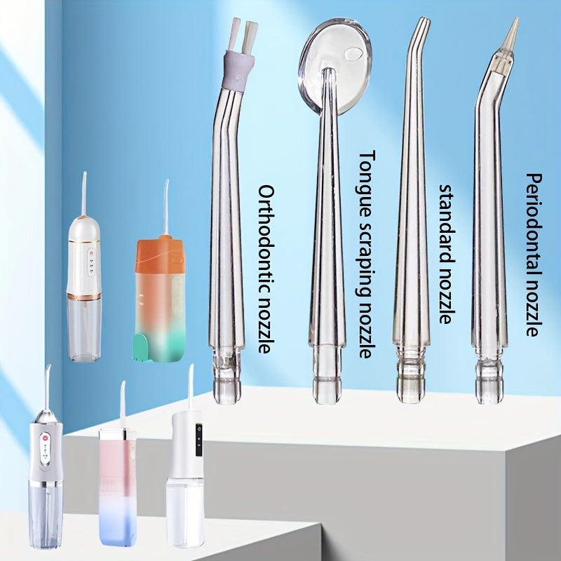 Портативные насадки для водяных флоссеров, ассорти, ортодонтические, для скребка языка, стандартные гигиенические