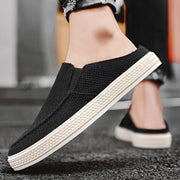 Men's Breathable Hollow Out Slip-On Mule Shoes Casual Fabric Sole