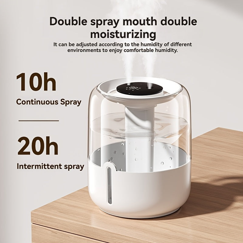 Large Capacity USB Dual Spray Air Humidifier for Home Office