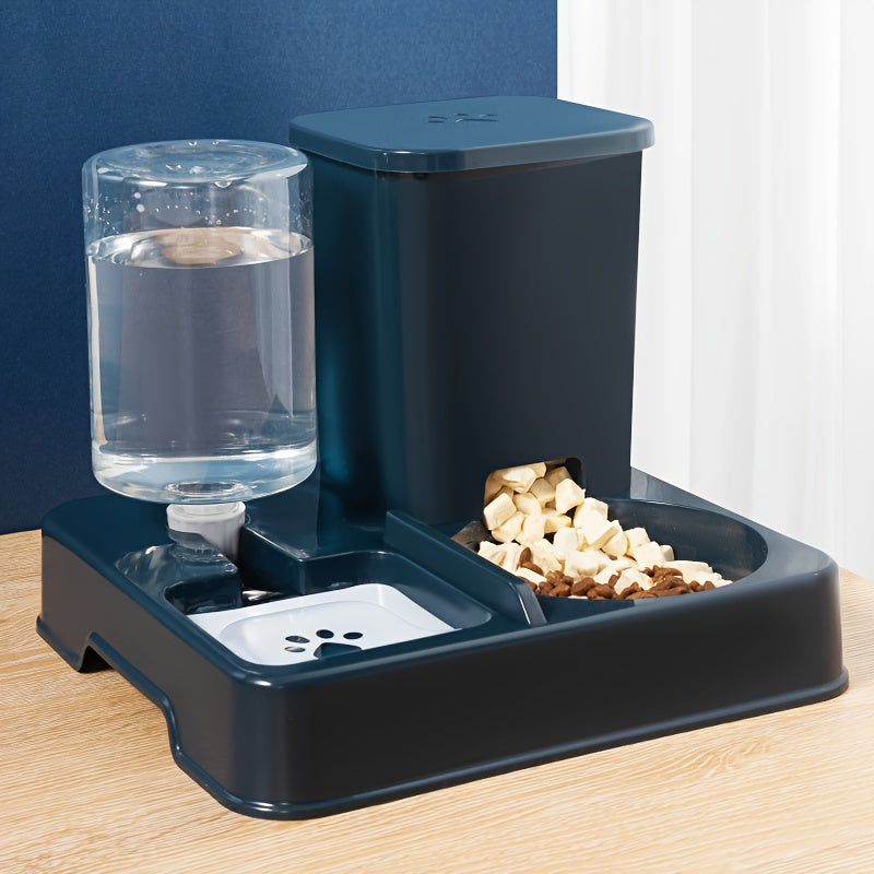 Battery-Free Cat and Dog Food and Water Dispenser Non-Electric