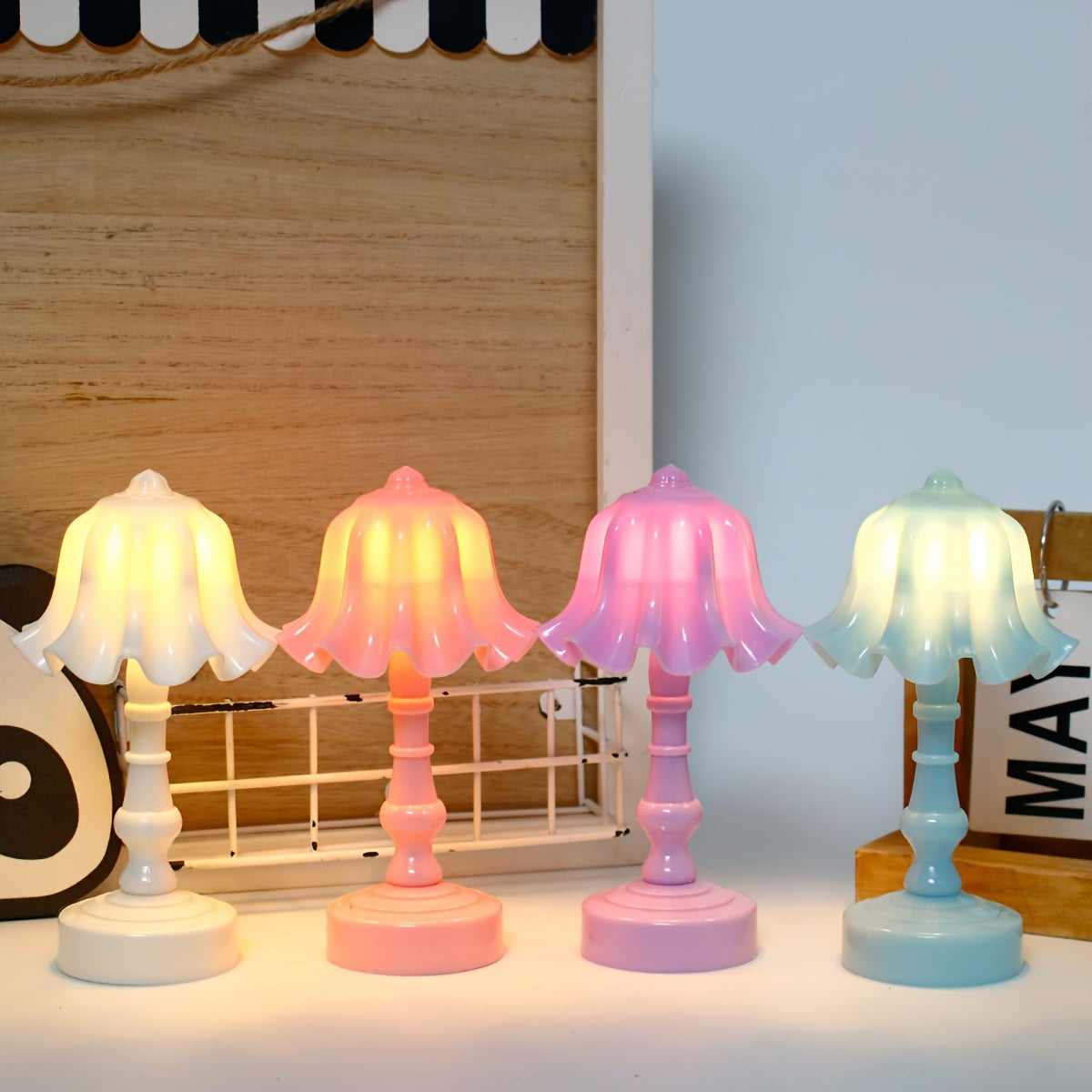 Mini Blossom LED Table Lamp for Bedroom Desk Living Room Decor