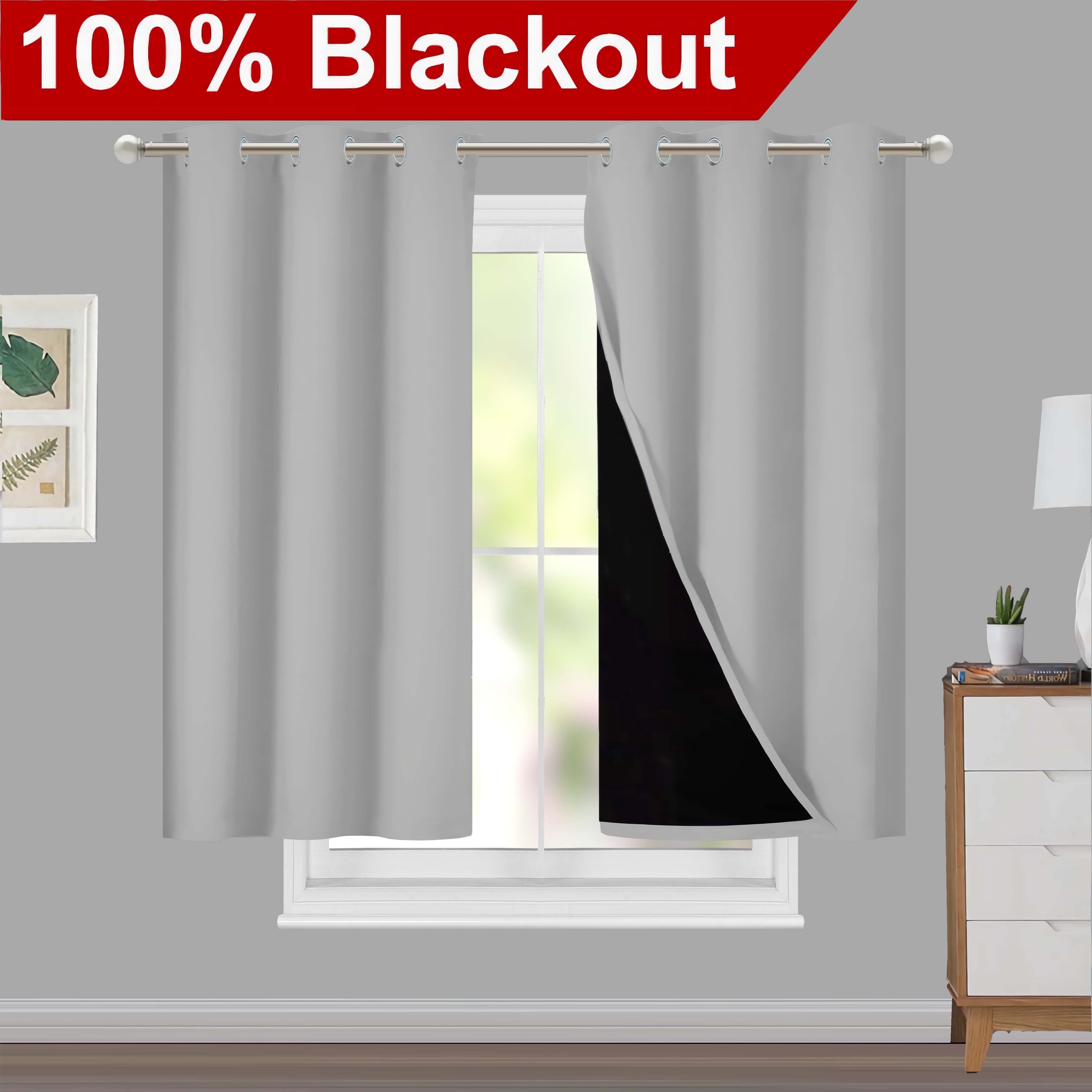 Blackout Curtains for Living Rooms and Bedrooms, Light-Blocking, Thermal Insulated