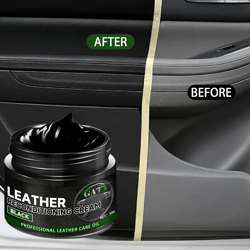 Leather Conditioner for Car Seats and Furniture Black 1 Pack