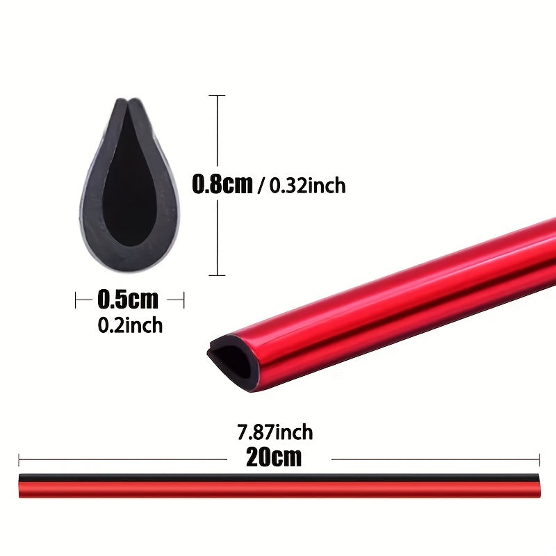 10PCS Car Air Conditioner Outlet Decorative U Shape Moulding Trim Strips Edge Protector