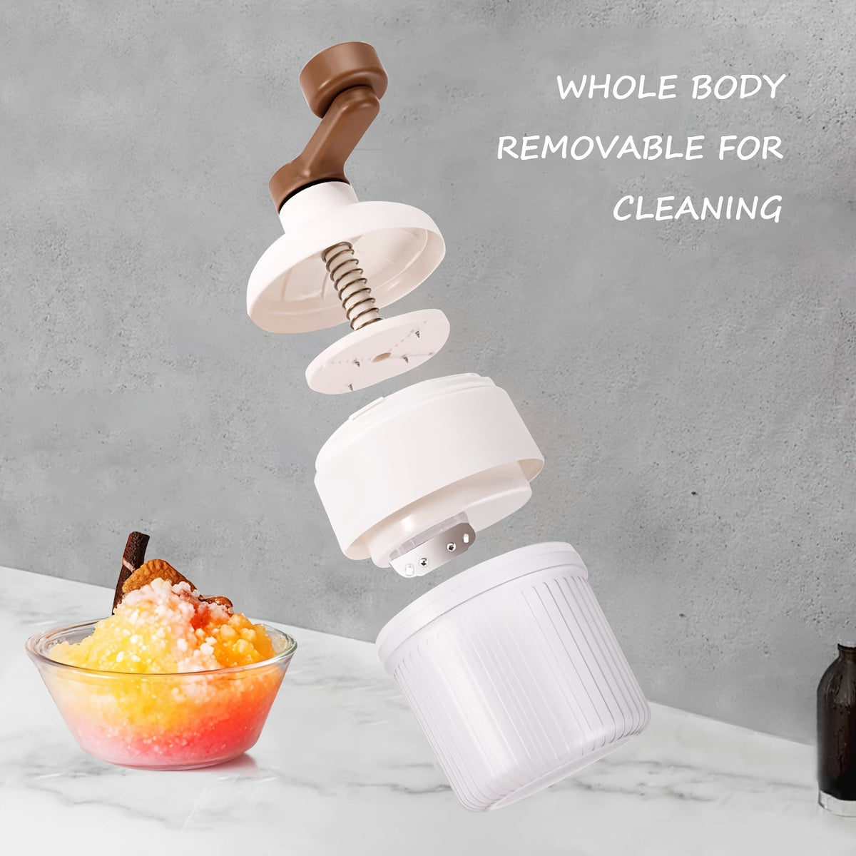 Нержавеющая сталь ручной ледорез для снежных конусов и мороженого, прочный, легко очищается