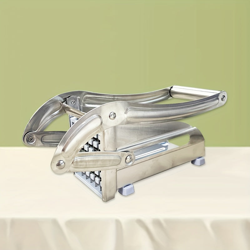 Stainless Steel Manual French Fry Cutter - Kartoshka, piyoz va bodring uchun ko‘p qirrali kesgich. Mustahkam, ergonomik tutqich bilan jihozlangan muhim oshxona asbobi.