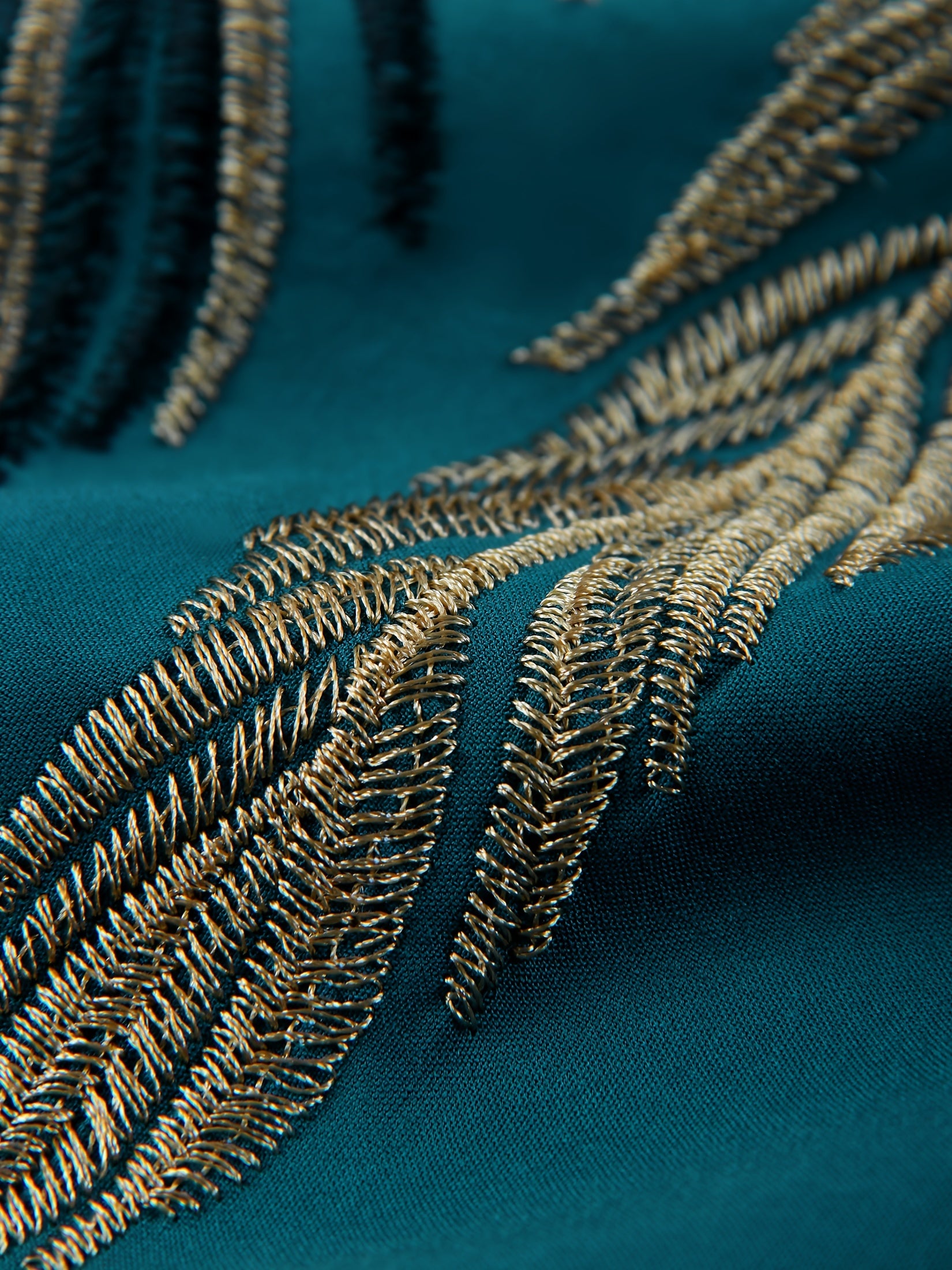 Women's Ethnic V-Neck Dress With Bat Sleeves and Side Slits for Beach Vacations